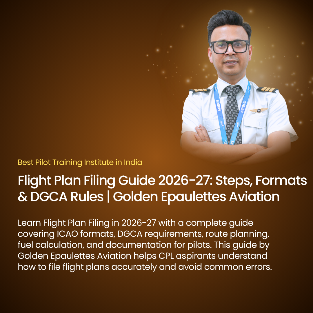 Flight Plan Filing Guide 2026-27: Steps, Formats & DGCA Rules | Golden Epaulettes Aviation
